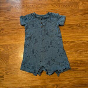 Carter's Blue Elephant Romper